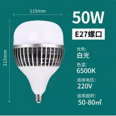佰特 50-200瓦 工程led大功率灯泡 超亮工厂车间仓库节能 家用球泡 E27螺纹口