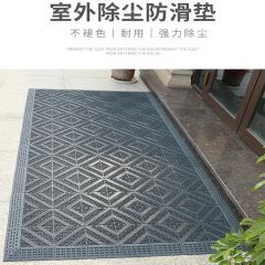 佰特 室外防水防滑地垫【三铲刀】灰块  酒店门口进门脚垫户外入户门垫商用塑料镂空