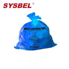 西斯贝尔中号防化处理袋蓝色 生化垃圾袋