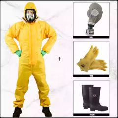 佰特 核工业处理防护 抗辐射服 皮脸防毒面具 防化服生化服装备化学连体全身