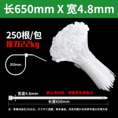 佰特 65厘米长自锁式尼龙扎带条塑料束线带捆绑绳勒死固定器卡扣绑扎带扎线带