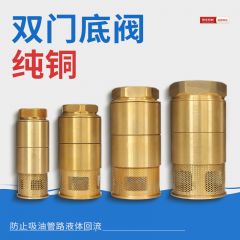 佰特 双门底阀机加油站底阀底阀油罐双门止回阀铜过滤网