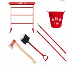 佰特 消防器材消防工具铁锹沙桶工具架子